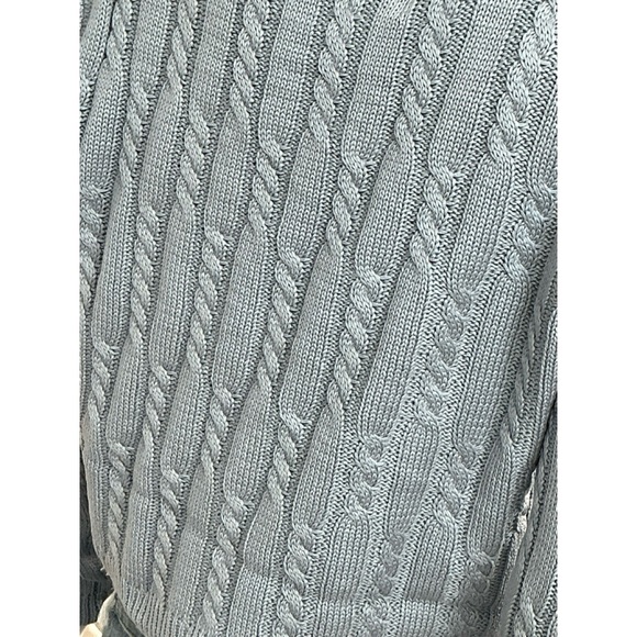 SIGNATURE 8 light blue cable knit cardigan S M L - Picture 9 of 9